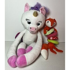 Fingerlings Hugs Gigi Plush Baby Unicorn and Snowie Soft Baby Hanging Toy TESTED
